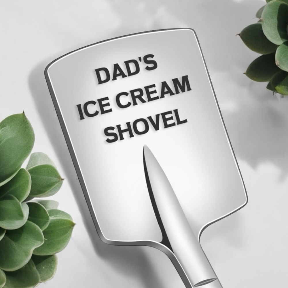 Dad’s Large Ice Cream Square Shovel Stainless Steel Spoon, NWT